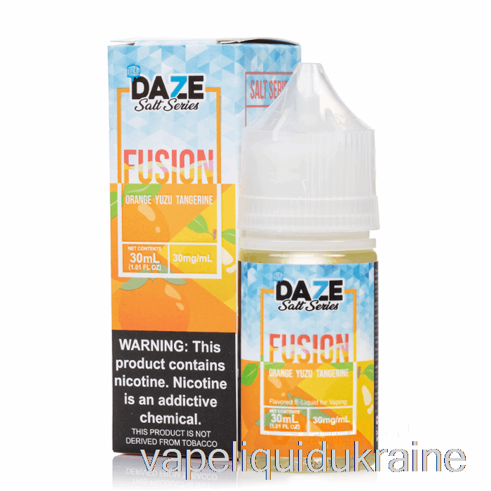 Vape Liquid Ukraine ICED Orange Yuzu Tangerine - 7 Daze Fusion Salt - 30mL 50mg